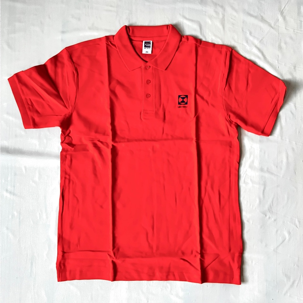 Mercedes-Benz LSH Auto Polo Shirt cotton orange men's Size 2XL new short sleeve